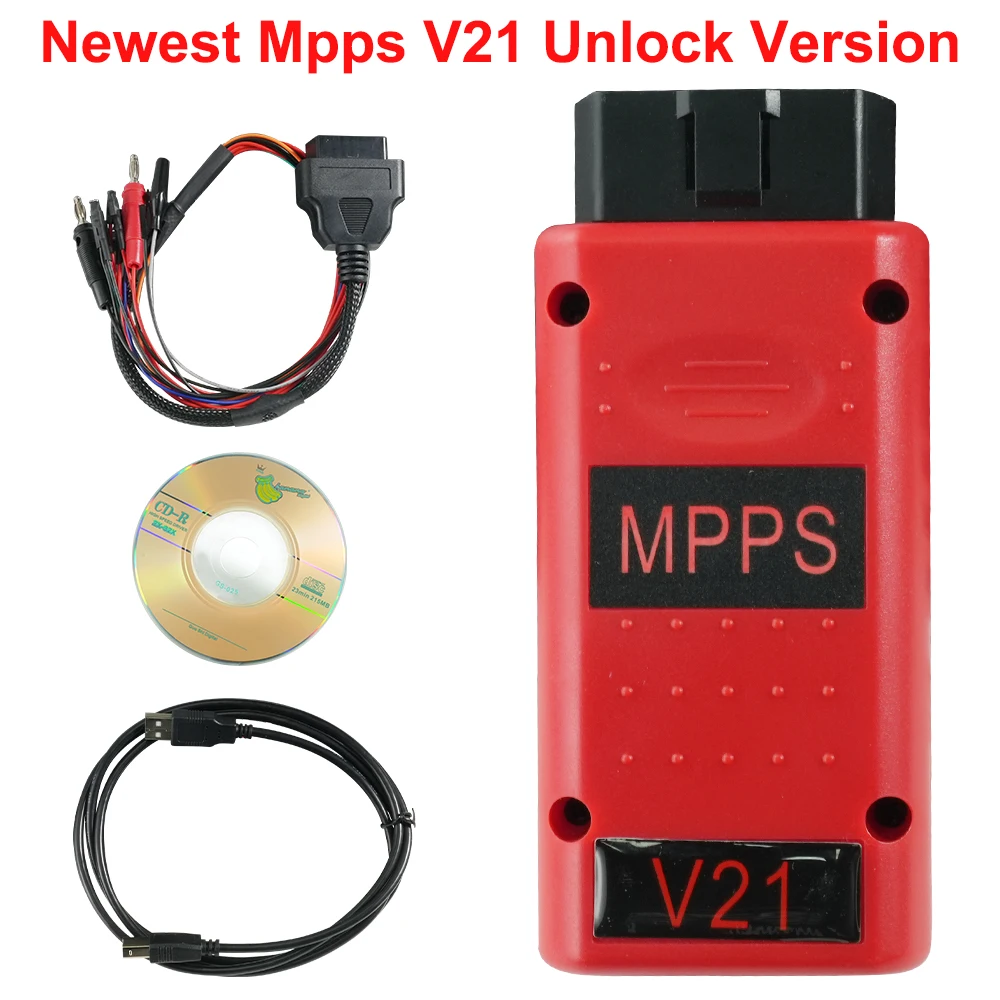 

MPPS V21 Unlock Version Life Time Use With Breakout Tricore Cable OBD2 ECU Chip Tuning Scanner Tool
