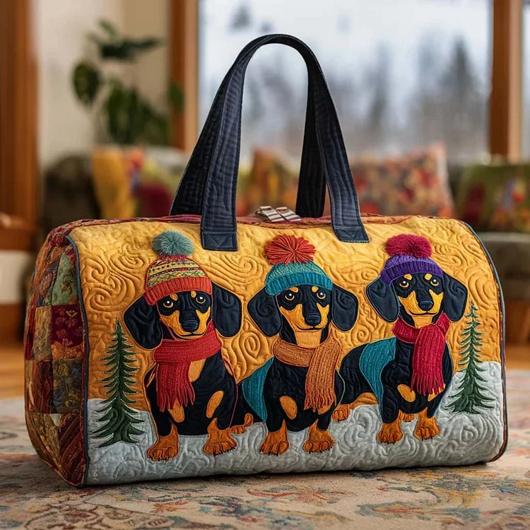 

3D Printed Quilted Bags dog funny Personalized Gifts Custom Bags Handbag Tote Bag Training Travel Bag Beach Hiking Camping