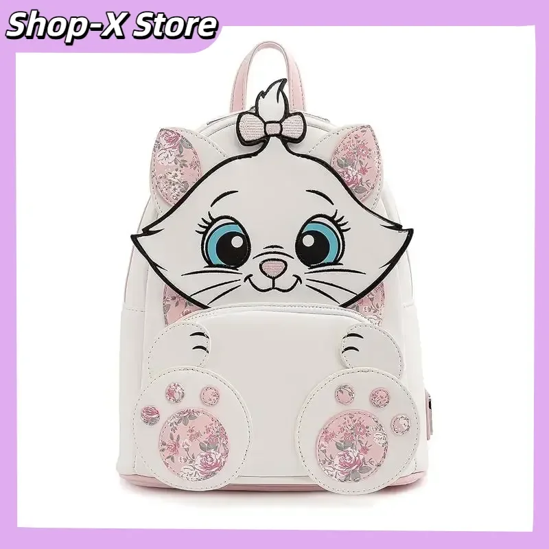 

Мини-рюкзак Marie с цветочным принтом, милый мультяшный стиль, сумка для повседневного использования, подарок на день рождения для девочек, сумка, детская школьная сумка, подарок