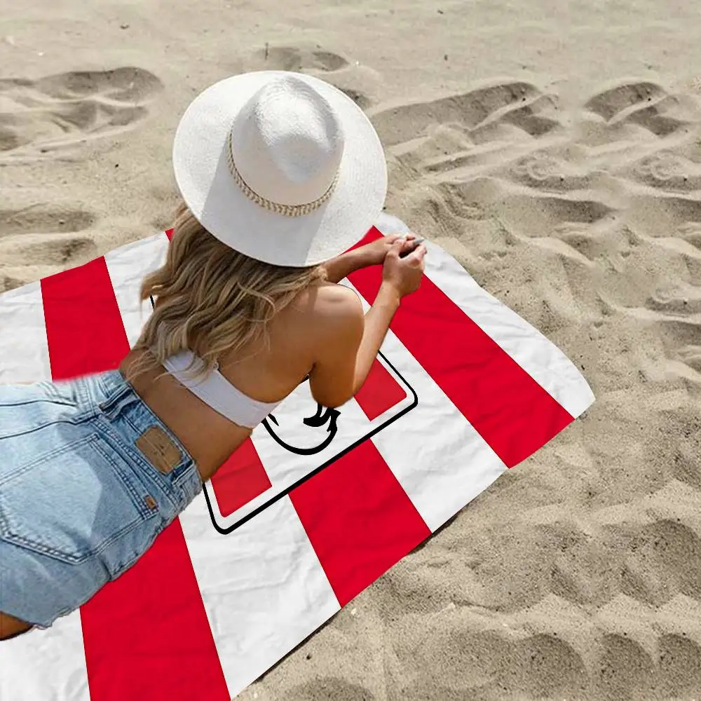 K-Kfc شعار منشفة الشاطئ الكرتون لطيف الصيف الاطفال حمام كبير بركة الشاطئ منشفة ستوكات ماصة للسباحة السفر #2