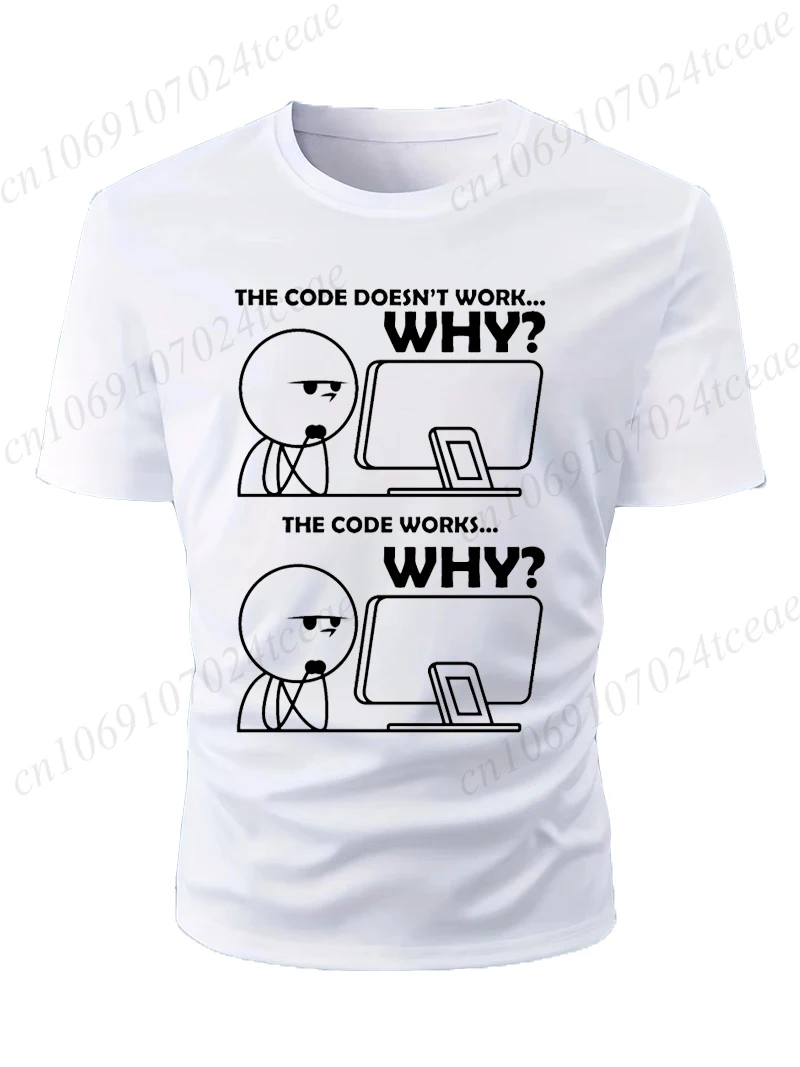 Men T-Shirts High Quality Funny Programmer Design Summer O-neck Men Tshirt Short Sleeve T-shirt Programming Code Male Tees Tops
