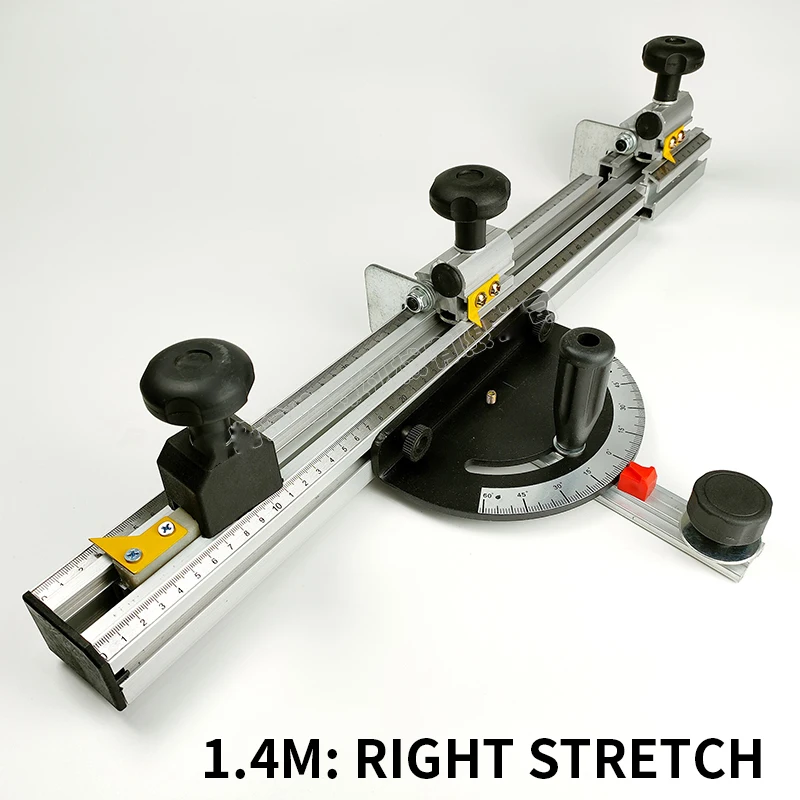 Imagem -06 - Esquadria de Alumínio Perfil Fence Precisão Deslizando Tabela Saw Ângulo Telescópico Backing Painel Saw Posicionamento