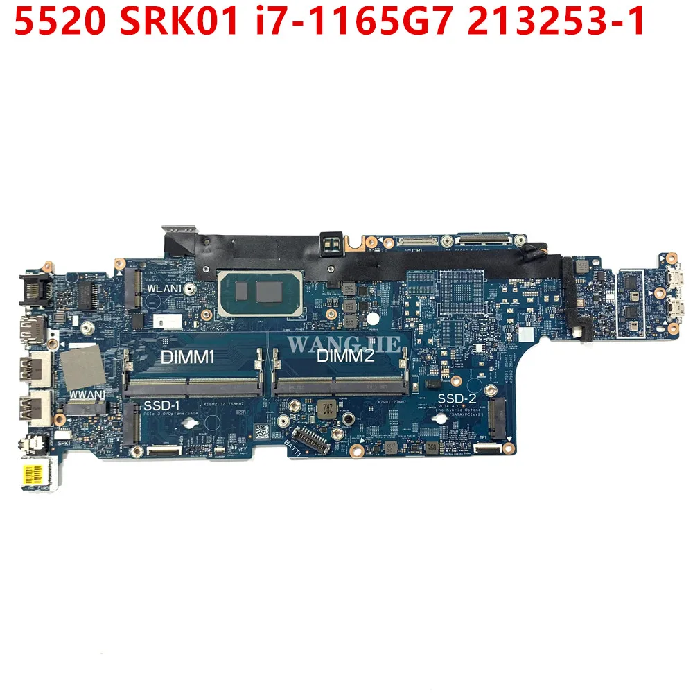 Dell Latil-ノートブックマザーボード,5520,i7-1185g7, cn-09ptkc,09,pkc 0287x3 213253-1,srk03 i5-1145g7 mkyvr