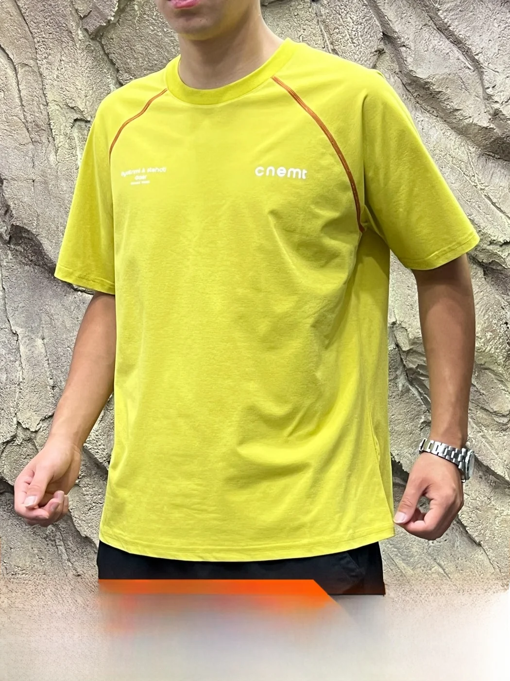 Mountain Series Functional Style 3D Bright Line Cut Moisture Wicking Quick Dry Short Sleeve Summer Outdoor Sports Unisex T-Shirt