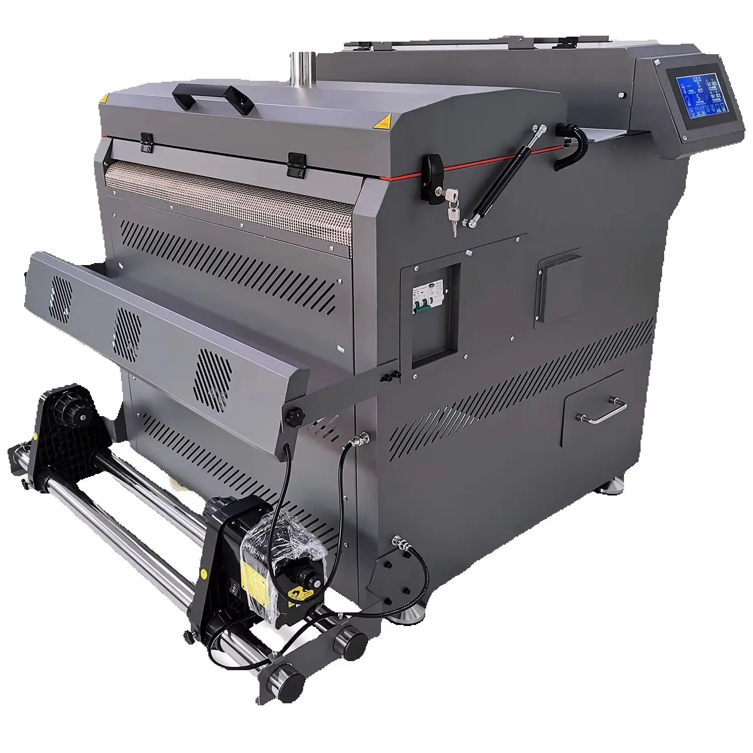 US Stock 24in (600mm) Entry Level Automatic TPU Adhesive DTF Powder Shaker and Dryer Shaking Machine with Touch Screen Wholesale