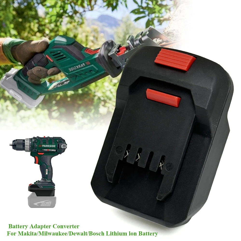 

Battery Adapter Converter for Bosch/Makita/Milwaukee/Dewalt 18V Lithium Battery to for Lidl Parkside X20V Li-Ion Power Tool