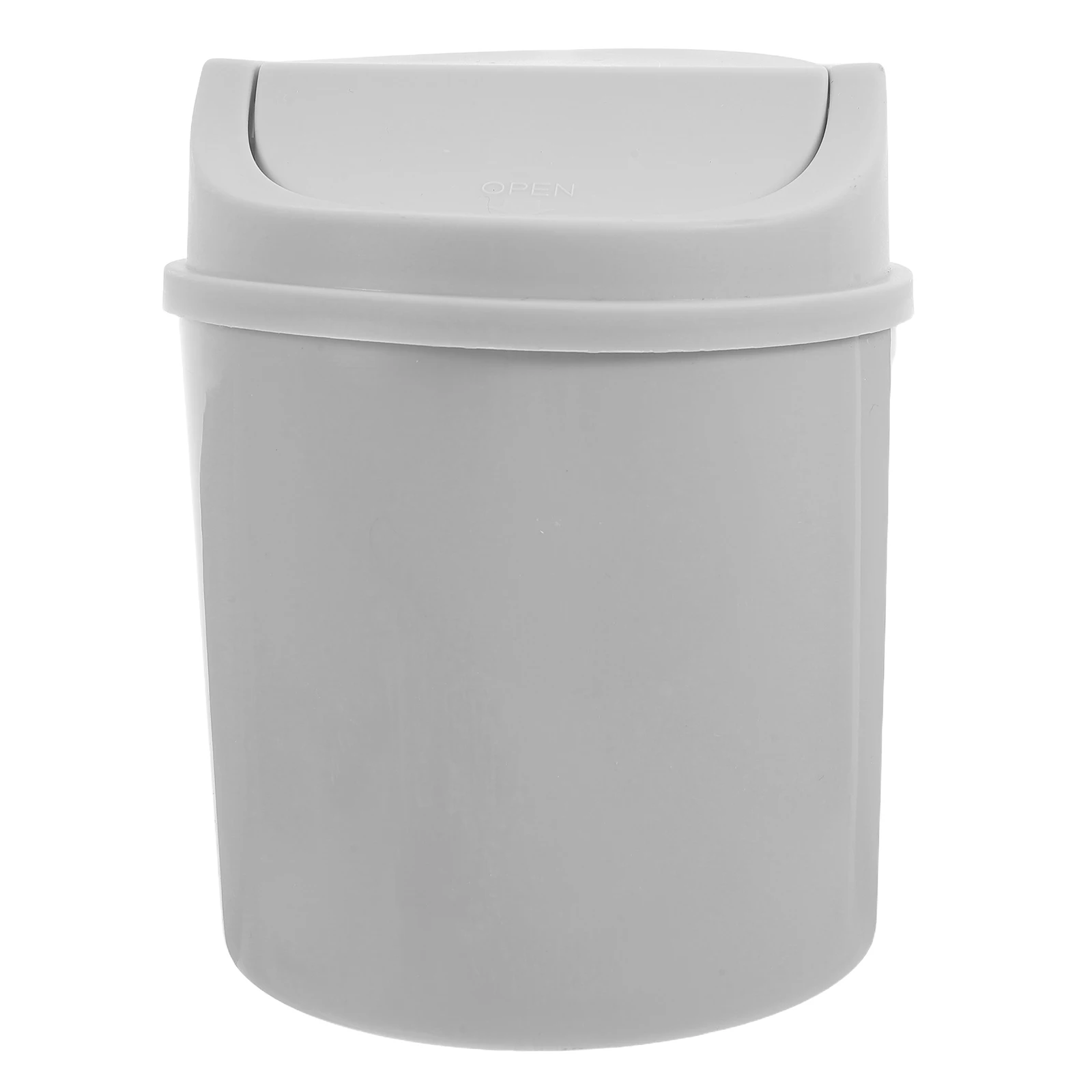 

Desktop Trash Can Trashcan Garbage Plastic with Lid Office Cute Small Countertop Mini