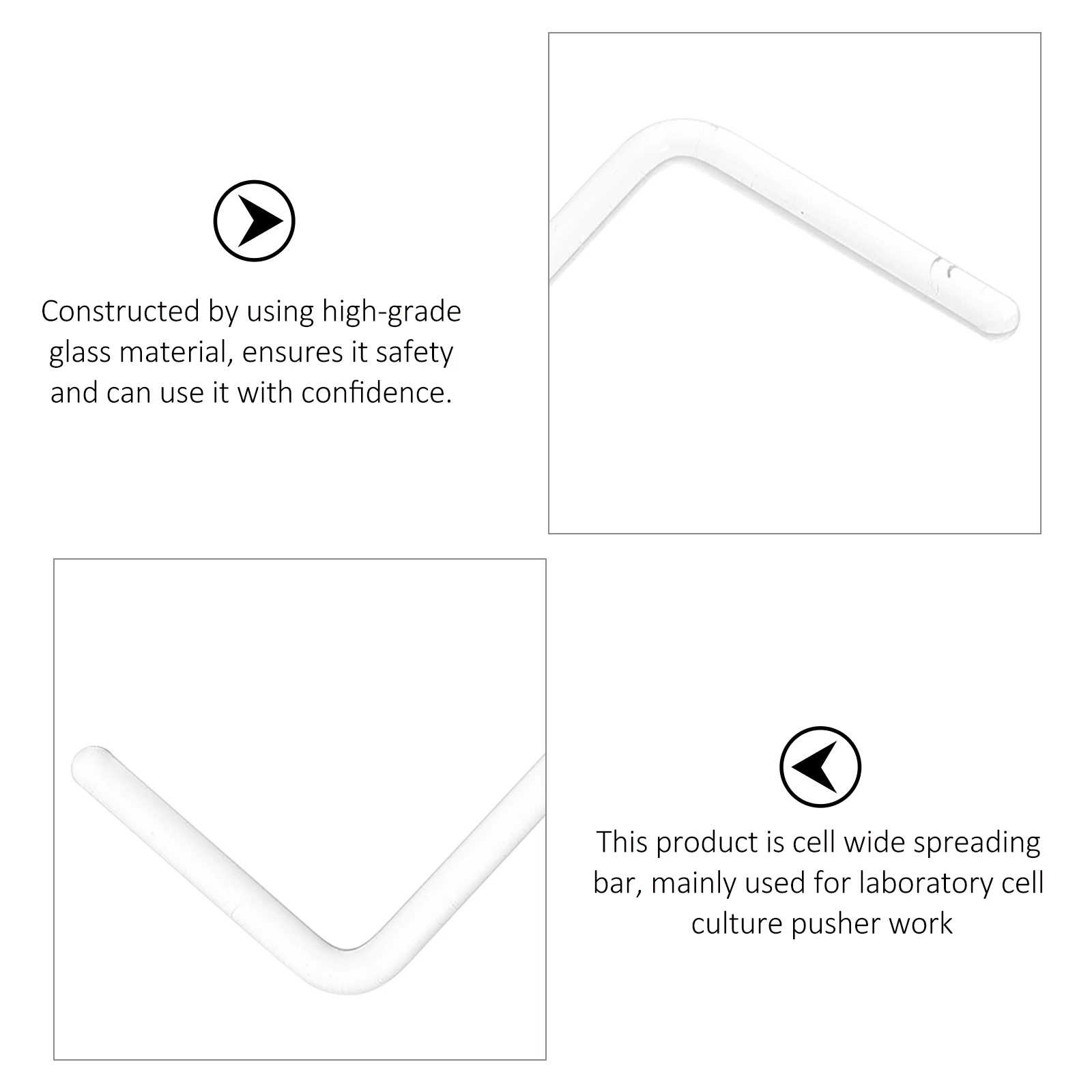 

3 Pcs Glass Coating Rod Tools and Accessories Laboratory Materials Spreaders for