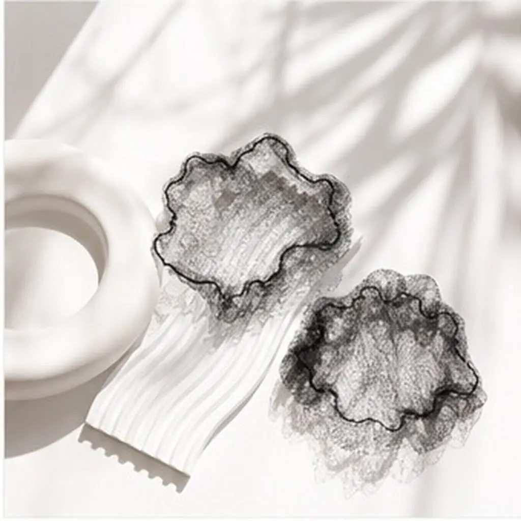 100Pcs Black Invisible Hair Nets Women Elastic Mesh Bun Net for Dancers Ballet Sleeping Office Formal Events Quick Styling