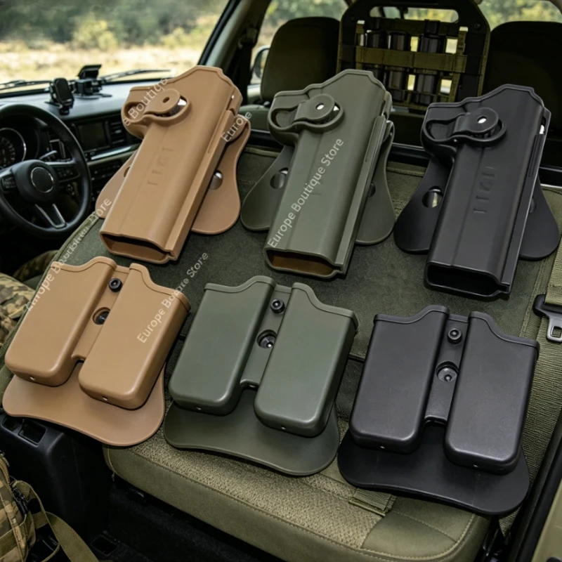 

1911 Tactical Waist Holster Durable Magazine Pouch Lightweight Carry Bag Outdoor Cosplay Model Accessories