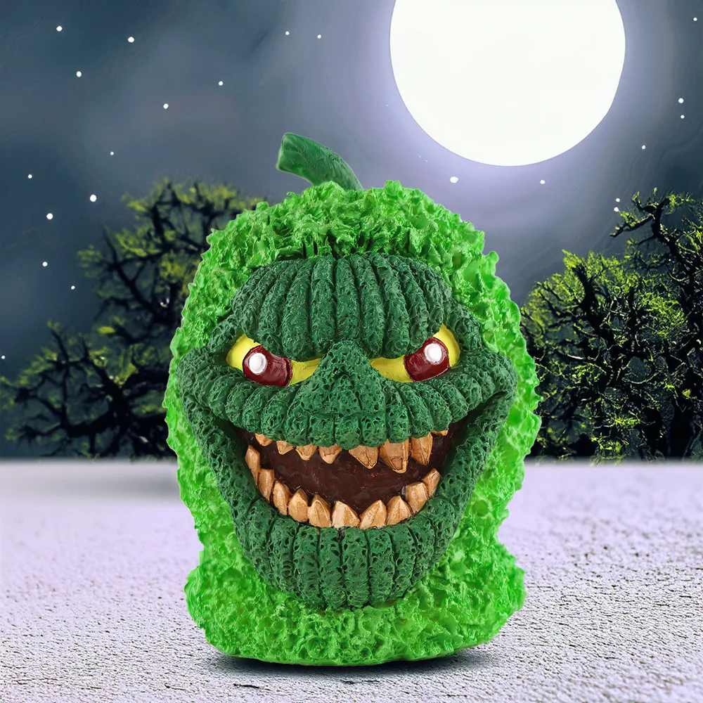 

Halloween Green Pumpkin Monster Decorations, Funny Atmosphere Skull Head Decoration Decorations