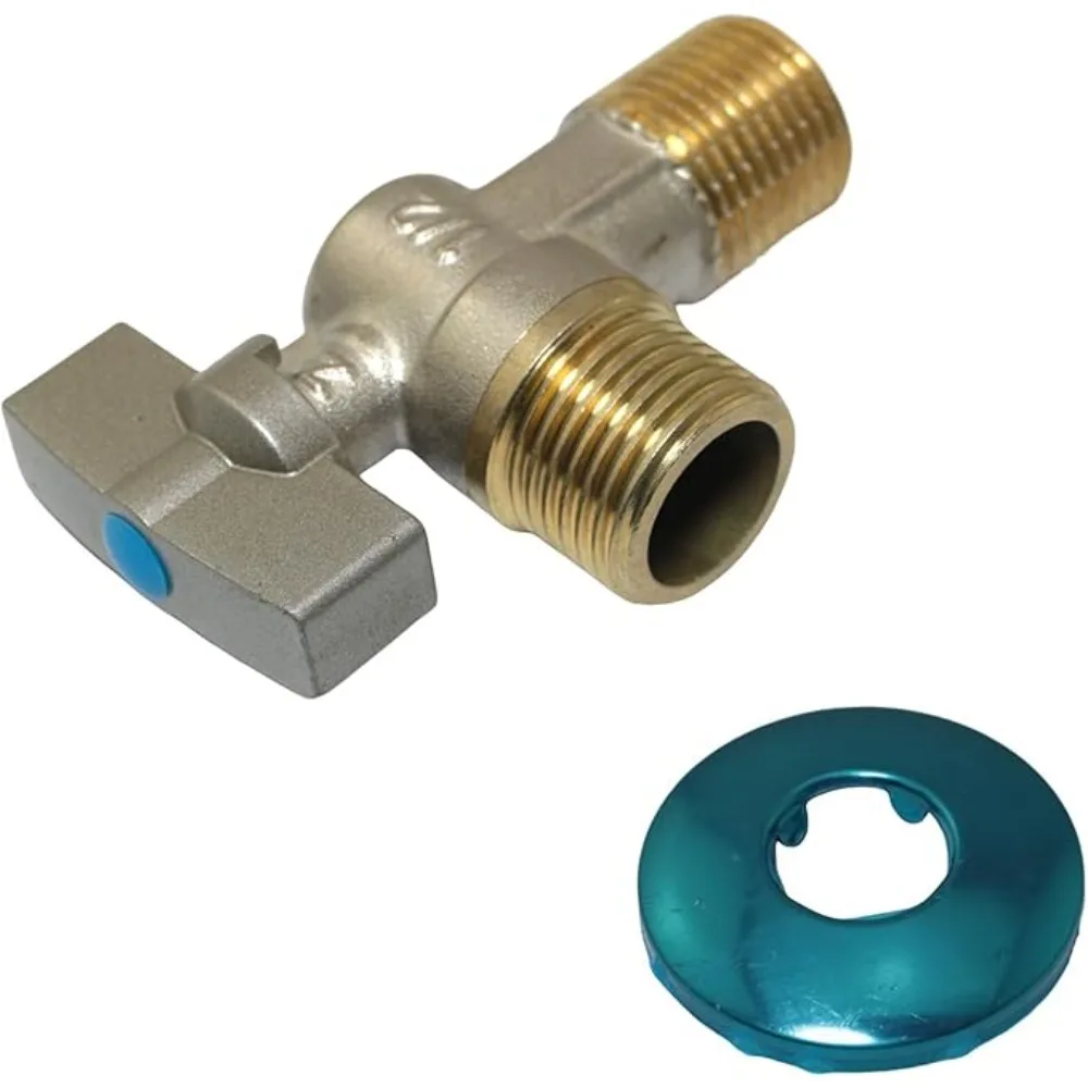 

Треугольный клапан для ванной комнаты, медь G1/2*3/4 дюйма, восьмизначный шарик переключателя большого потока