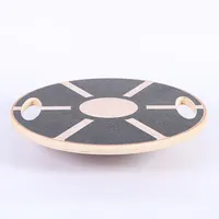 Wooden Balance Board Yoga Balancer Non-slip High Level Training Round Balance Board Gym Board Exercise Fitness Equipment XJ
