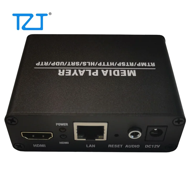 

TZT 4K 30FPS Network Camera Video Decoder H.265/H.264 HDMI-compatible USB Decoder for Live Streaming