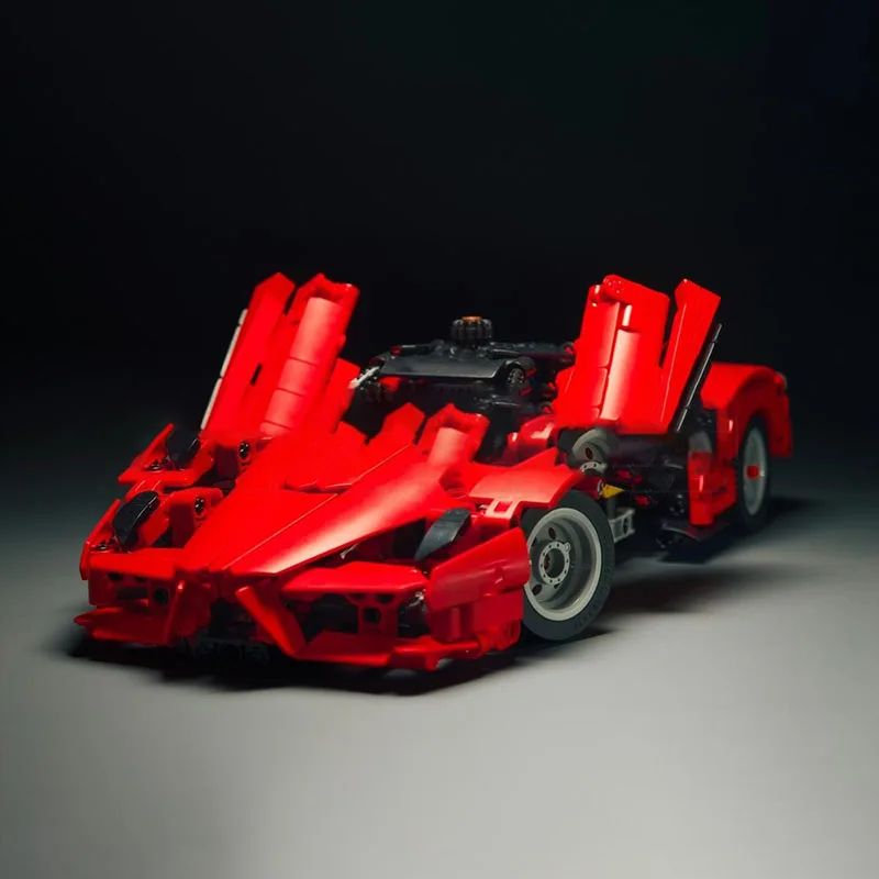 Kampioen Snelheidsauto's Moc Bouwstenen Modulaire Supersportwagen Model Technologie Blokken Kerst DIY Speelgoed Bouwgeschenken