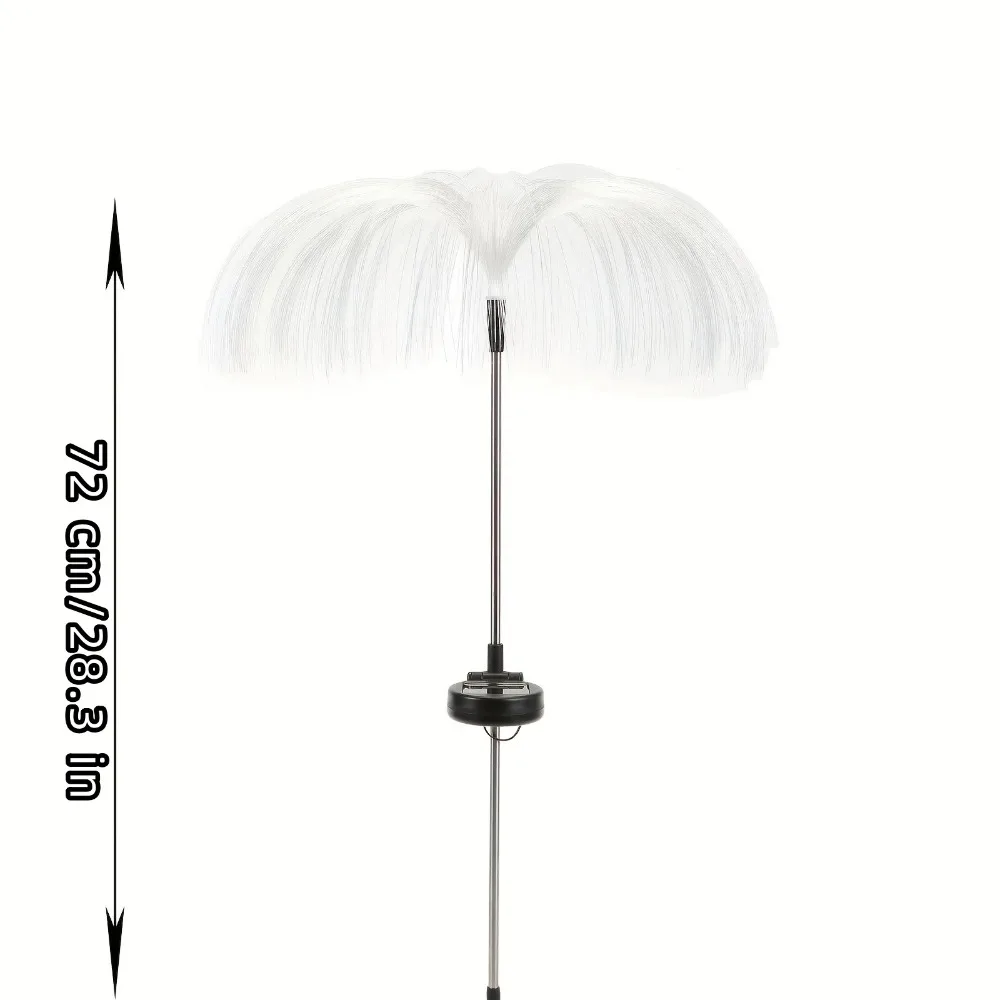 Cortile esterno impermeabile Via natalizia Prato Decorazione della festa nuziale Lampada da fiori a energia solare Luci da giardino con meduse solari