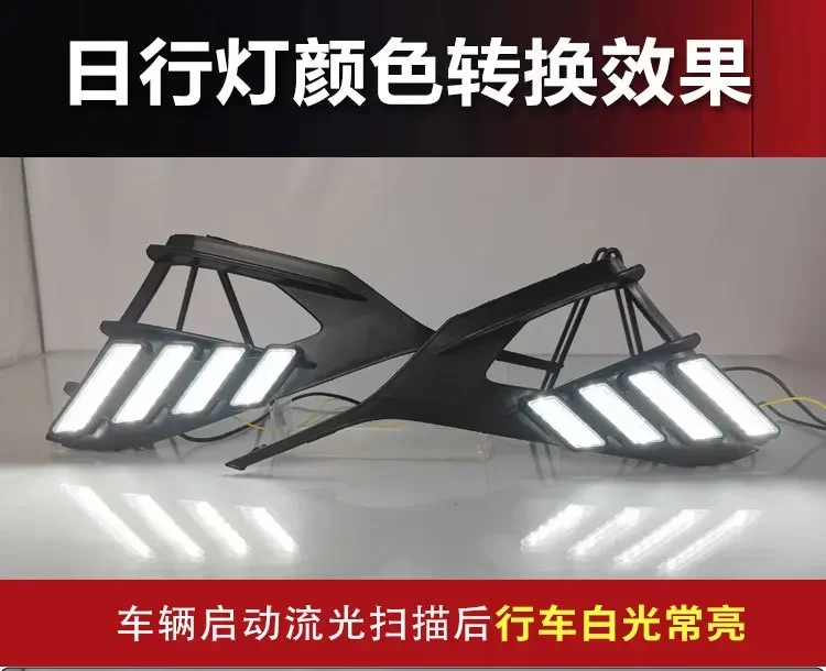 DRL For Hyundai Elantra Avante 2023-2026 Car Led Daytime Running Light Flowing Turn Signal Front Fog Light Modified Accessories detail image 8