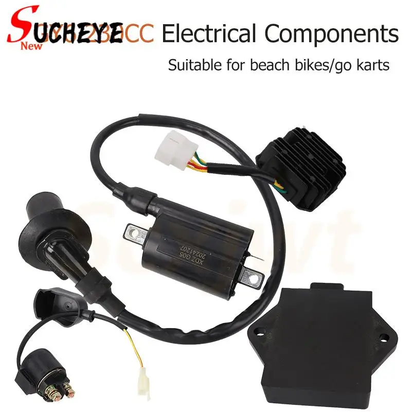 GY6 230CCengine electrical assembly igniter high-voltage package relay rectifier suitable for motorcycles/beach bikes/go karts