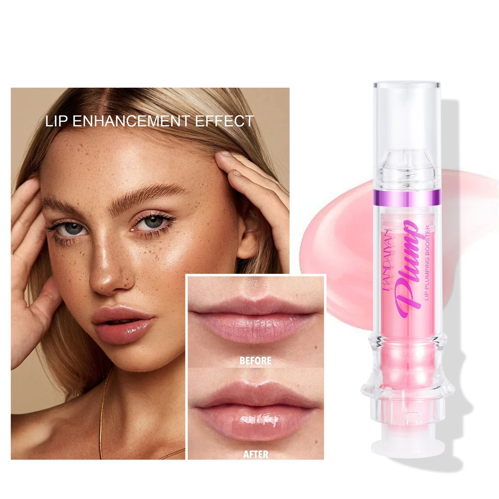 6 Farben Lippen plump ing Booster flüssiger Lip gloss mit Chili-Extrakt feuchtigkeit spendendes Glitzer Lippen glasur öl sexy Make-up-Produkt 1 Stück