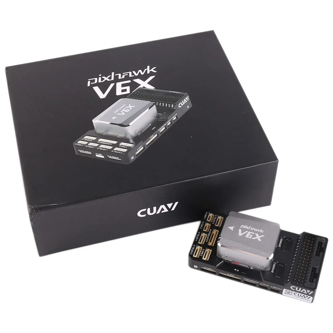 CUAV NEW Pixhawk V6X Customize Carrier Board With Shock Absorbers Integrated 100M Ethernet Remote Control Toys Flight Controller