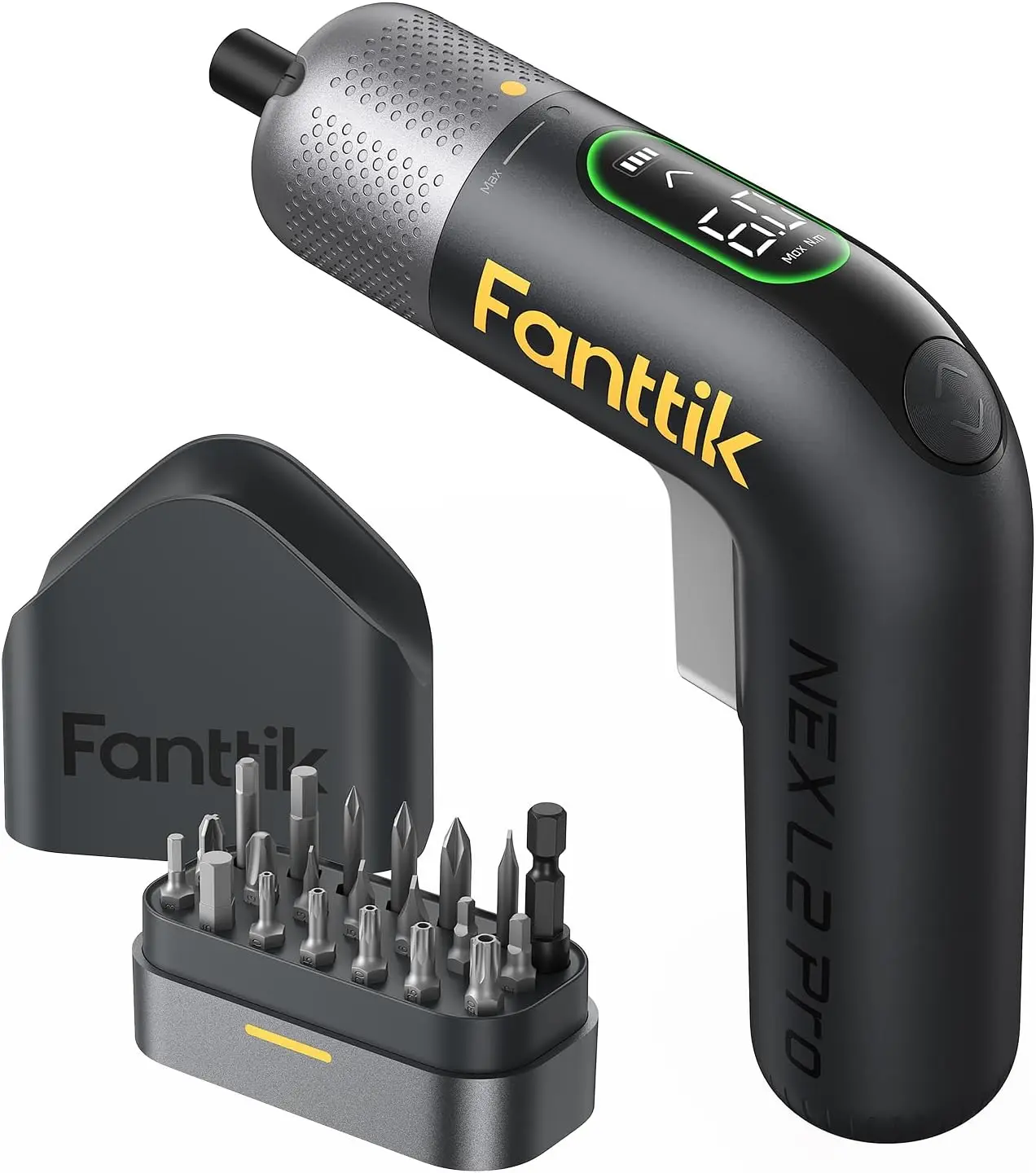 

Cordless Electric Screwdriver Set with 20 Bits, Digital Screen, Variable Speed & 2000mAh Battery for DIY Projects