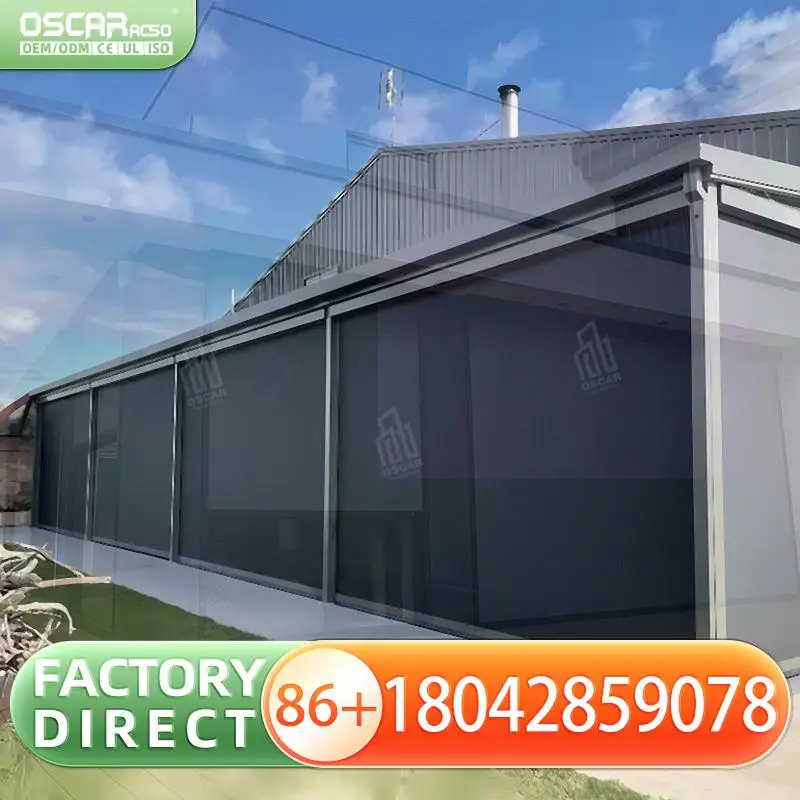 

Моторизованные умные рулонные шторы с автоматическим горизонтальным управлением, ветрозащитные, для офиса, дома, отеля