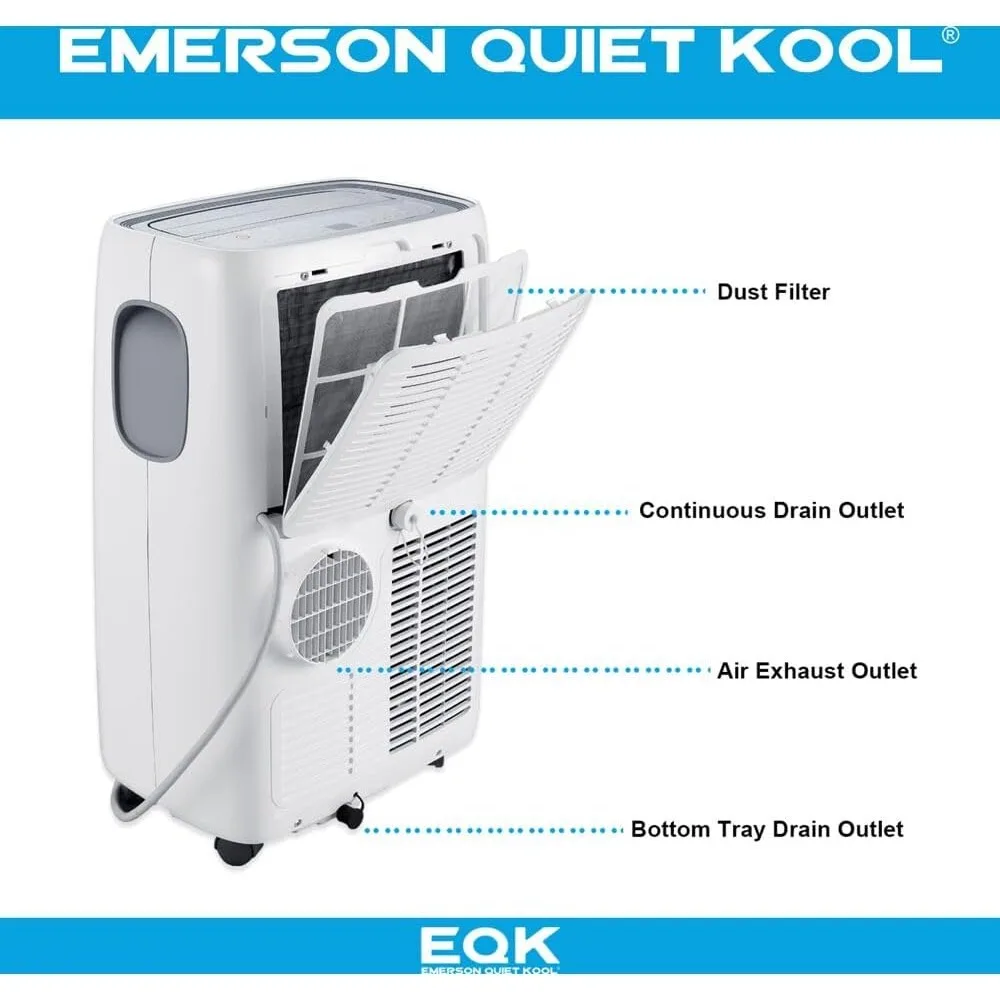 EAPC5RC1 8000 Dehumidifier for Apartment or Bedroom, 115V, Air Conditioner Portable for Rooms up to 300 Sq.