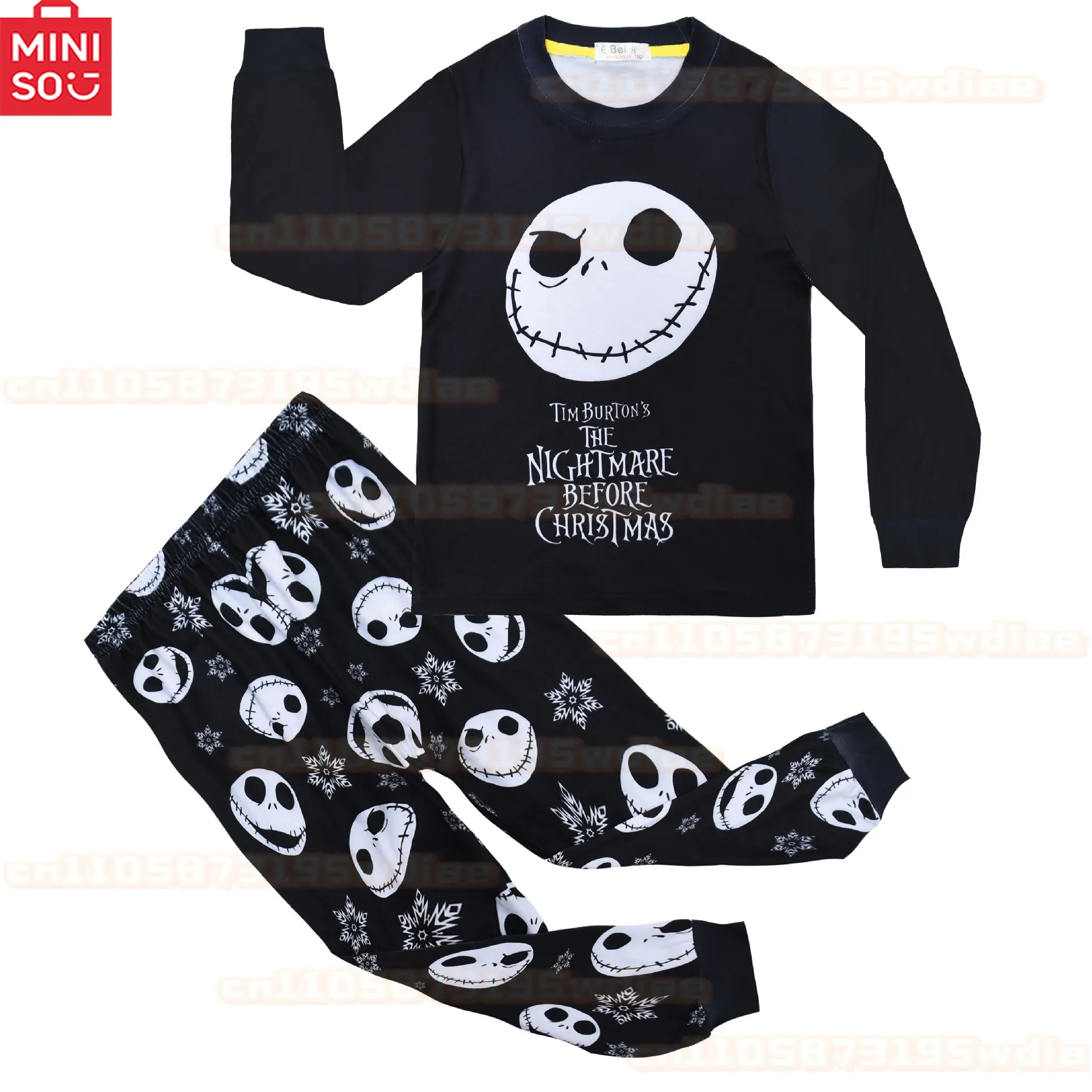 كابوس قبل عيد الميلاد تأثيري جاك Skellington منامة للبنين أزياء كرتونية عيد الهالوين عيد الميلاد ملابس النوم المنزلية