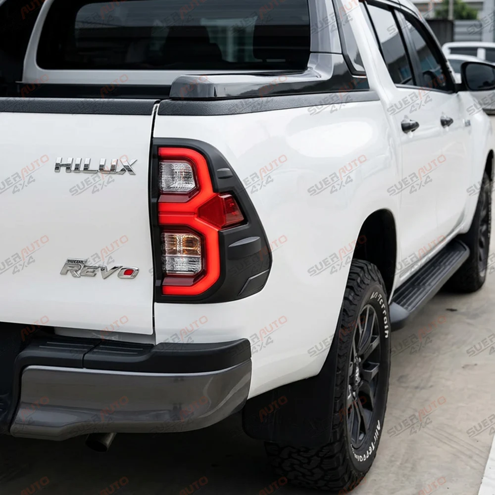 Taillight Cover Trim Rear Light Cover For Toyota Hilux 2021 2022 2023 2024 Protector Trim Tail Light Cover Car Accessories