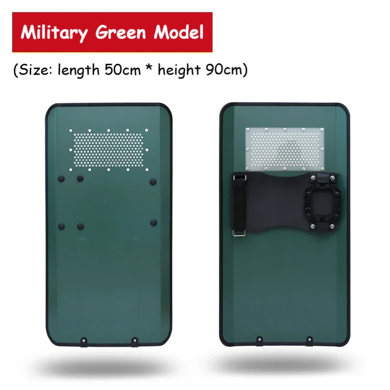 Imagem -03 - Alumínio Alloy Metal Riot Shield Guarda de Segurança Holding Shields Tactical Campus Security Equipamento de Proteção Self Defense Tool