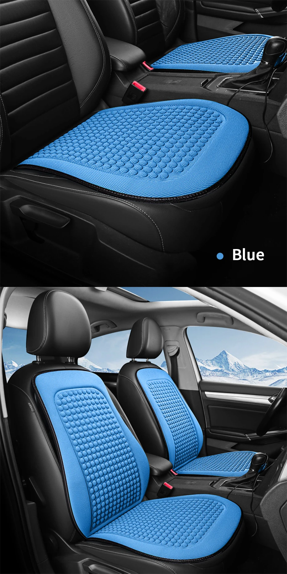 Sommer kühlung Sitzkissen atmungsaktive Autos itz bezüge Bump Massage Automobile Sitz bezug Universal Sitz schutz polster – Detail 7