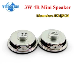 2pcs 3W 4R Speaker Diameter 4CM/5CM Mini Amplifier Loudspeaker 3 Watt 4 Ohm 40mm 50mm Speakers for Arduino