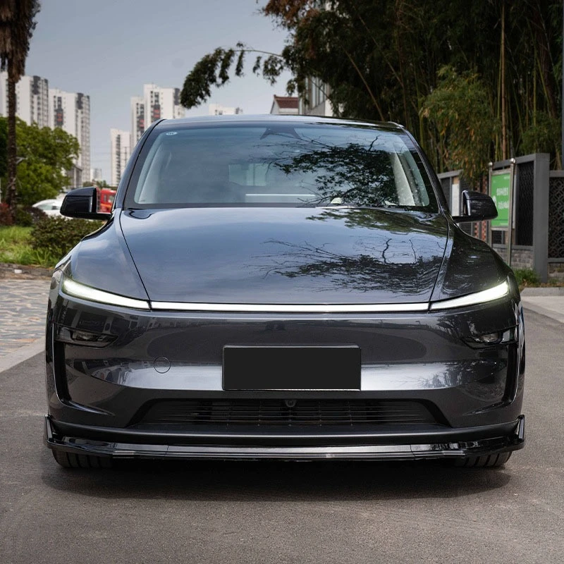 3 PCS For Tesla Model Y 2025 Juniper Car Front Bumper Front Lip Spoiler Splitter Diffuser Tuning Body Kits Auto Accessories
