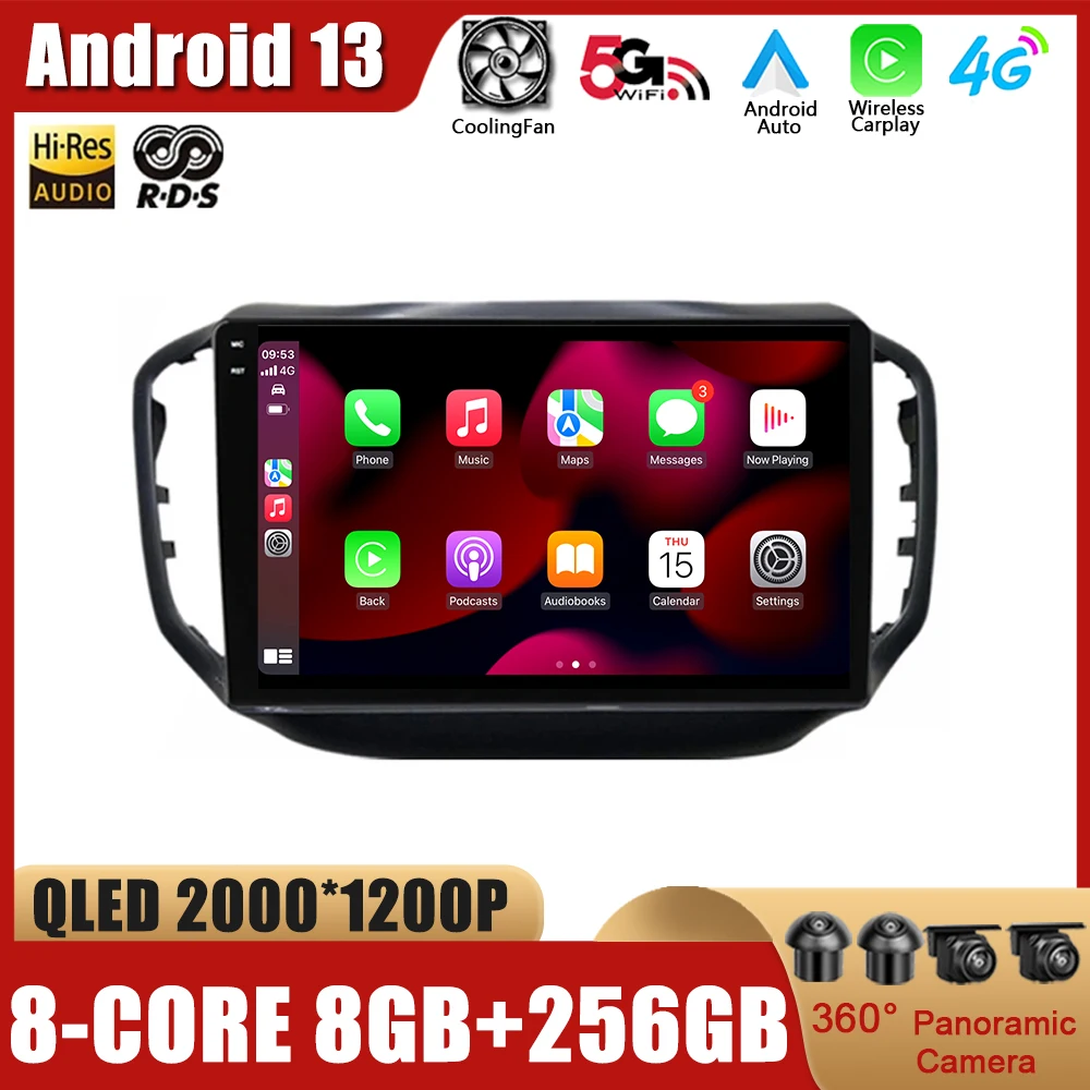 Auto Navigation GPS DSP Android 13 For Chery Tiggo 5 2014 - 2020 Car Radio Multimedia Player Head Uni Carplay 4G WIFI