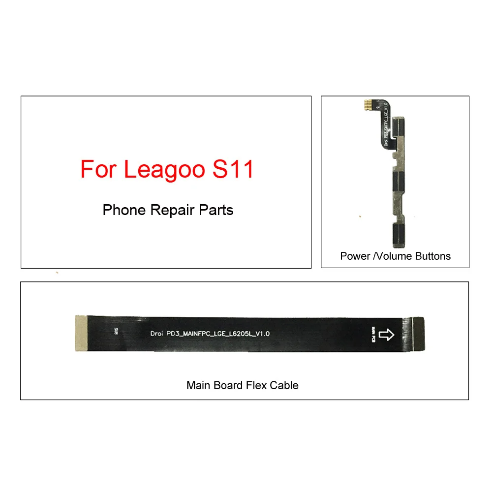 Кнопки питания и громкости, внешний кабель FPC подходит для Leagoo S11, детали для ремонта