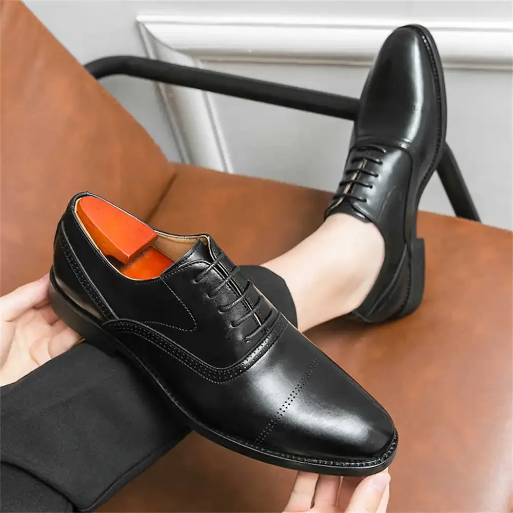 40-46 zapatos de lujo marrones para hombres, zapatos elegantes azules para hombres, zapatos de vestir para hombres, zapatillas deportivas, cesta Pas Cher