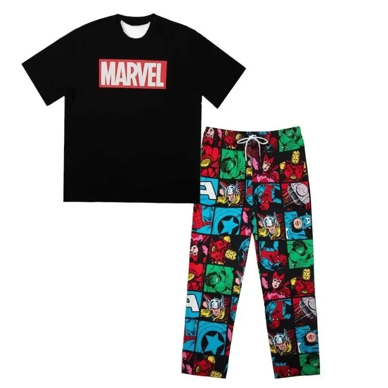 

Marvel Avengers Casual Suit Set Camiseta Gr Á Fica Y Pantalones De Sal Ó N Suaves Official! -Fashion Suit