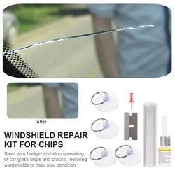 Glass Repair Kit Cracked Windshield Chipped Scratch for Chips Car Mirror Window Tool Auto