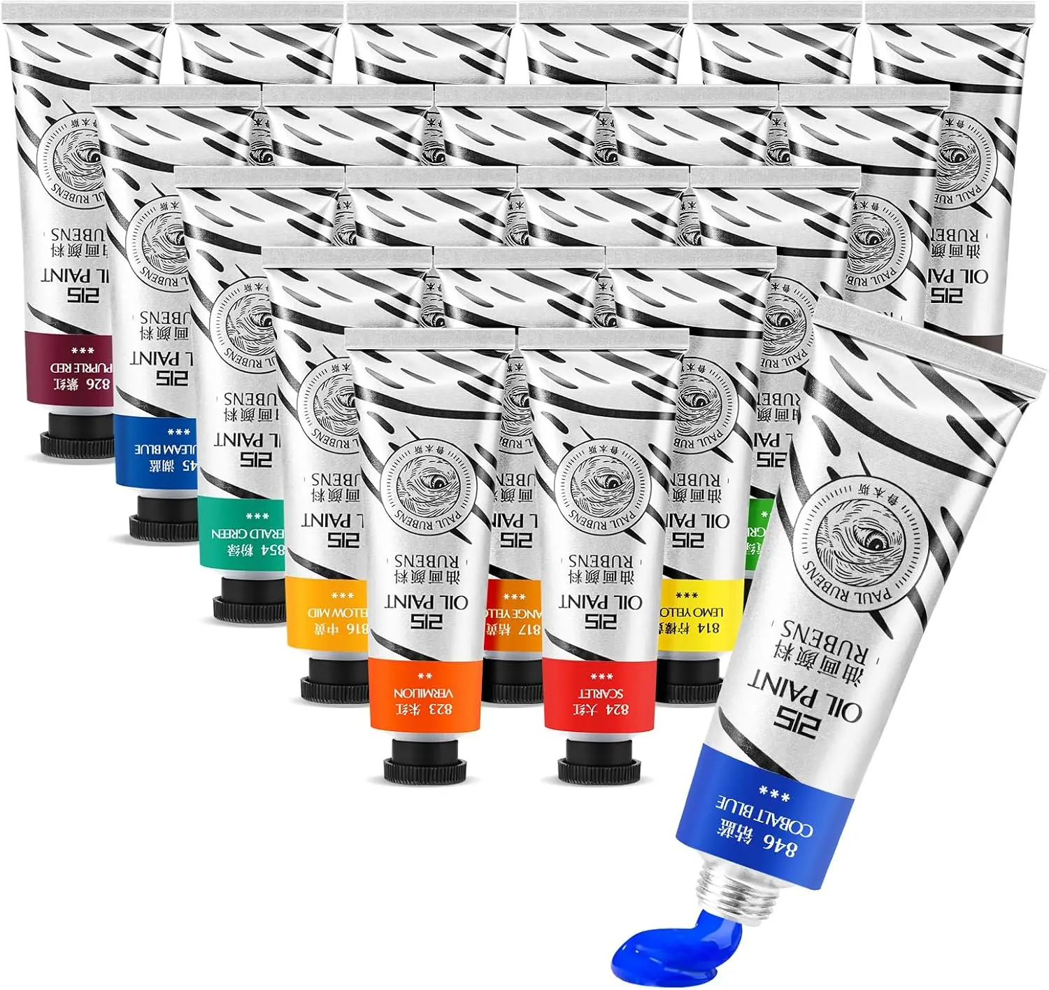 

Professional Oil Paint Set, 20 Colors in Large Tubes, High Saturation & Creamy Texture for Artists, Students