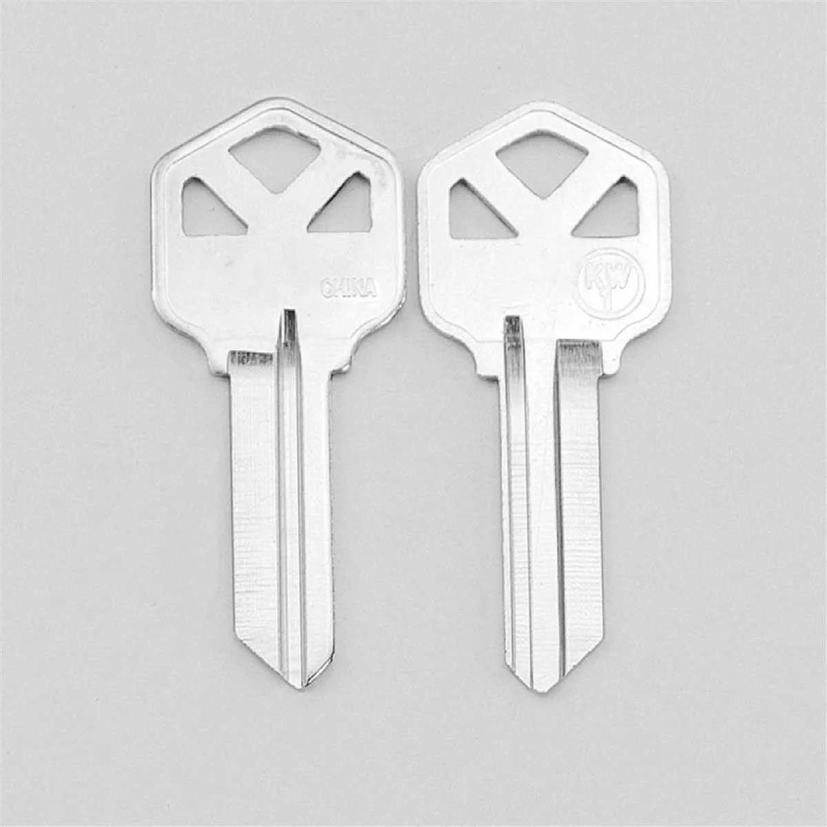 ELBA_KW1 Brass Blank Key Blanks 100 Pack of Uncut Blank Keys