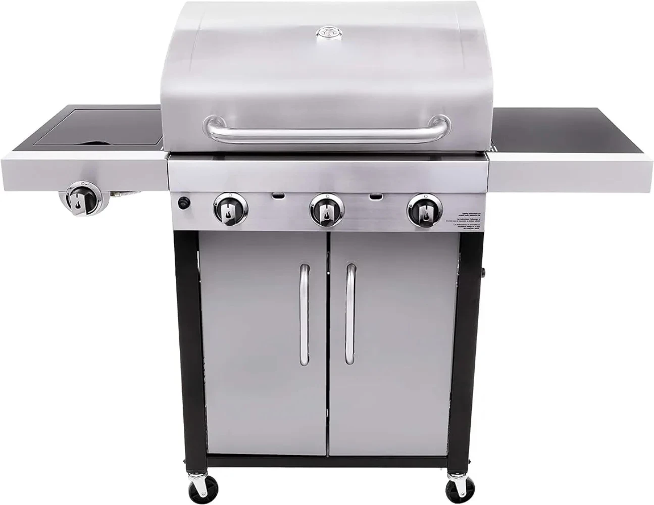 Char-broil®Leistungs serie™TRU-Infrarot-Kochte chno logie 3-Brenner mit Propangas im Seiten brenners chrank