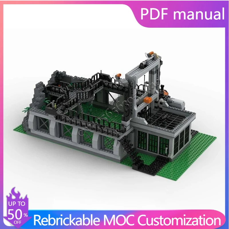 

637PCS MOC JurassicS World_Raptors Cage_PF Modular Model Building Blocks Stacking Bricks Creative Educational Toys Kid Gift Diy