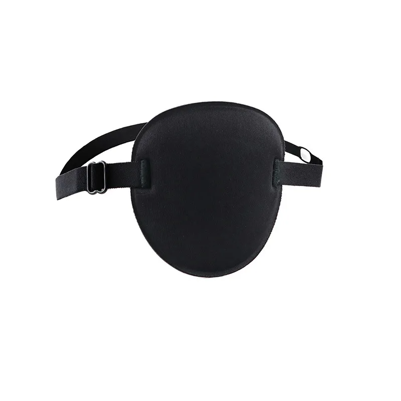 Pirate Eye Patch Unisex Black Single Eye Patch Eyepatch One Eye Washable Adjustable Concave Eye Patch Pirate Cosplay Costume