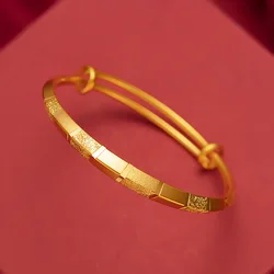 Simple Smooth 18K Gold Triangle Cuff Bracelets for Men and Women Wedding Fine Jewelry Party Gothic Girl Bracelets