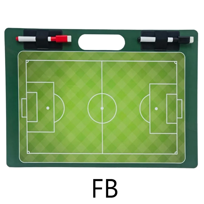 Double-Sided Basketball Full Half Court Tactic Board Dry Erases Board Football Coaching Board for Coaches with 2 Markers