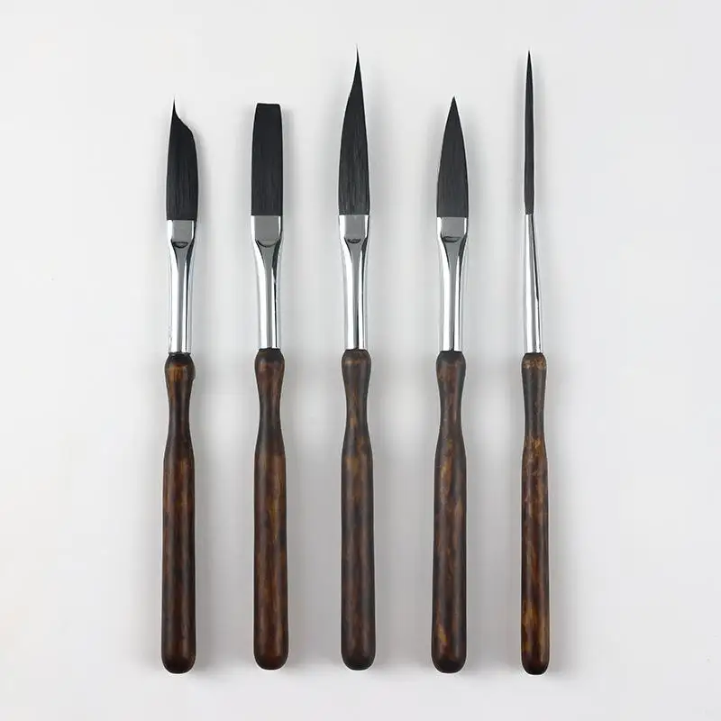 Fine Detail Watercolor Brush Set High Performance Portable Artist Brushes for Oil and Acrylic Painting Home Studio