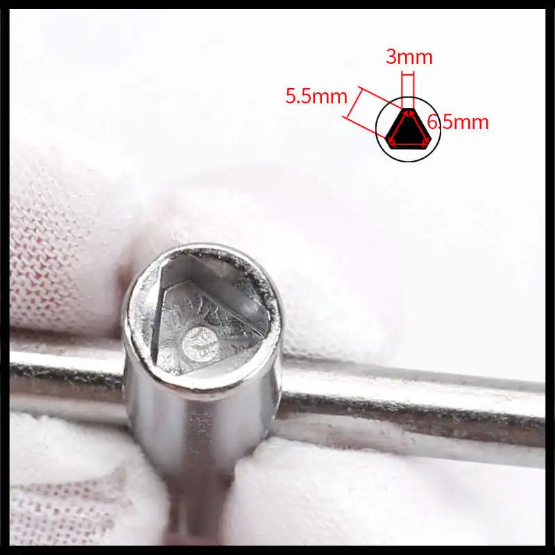 

Inner Triangle Key Wrench Elevator Water Meter Valve Key Train Electrical Cupboard Box Elevator Cabinet Faucet Valve Switch