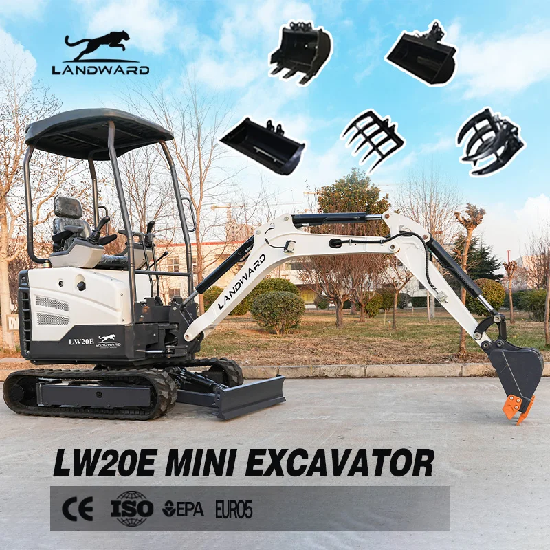 Miniexcavadora de alta calidad y bajo precio, maquinaria de movimiento de tierras de 2 toneladas, miniexcavadora pequeña multifuncional personalizada