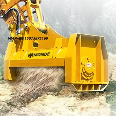 

MONDE SBC Series Hydraulic Excavator Mulcher Attachment Heavy Duty Gear Wood Chipper Forestry Tree Cutter Land Clearing