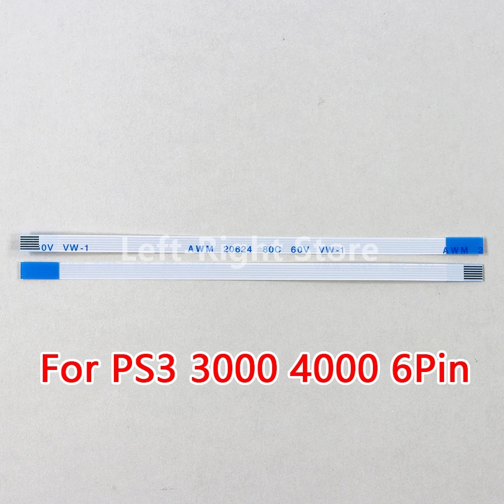 5PCS For PS3 Slim 3000 3K Power On Off Switch Reset Ribbon Cable 6 Pin 4K 4000 For PS3 Playstation 3 Super Slim